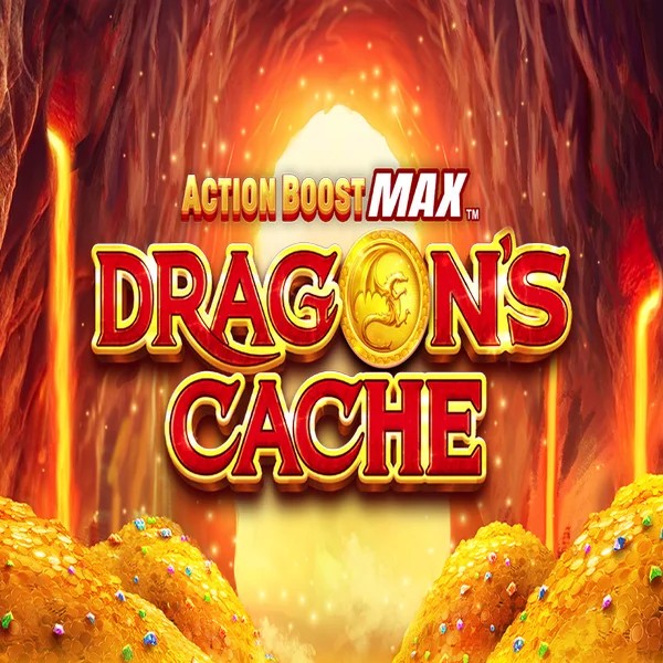 Action Boost Max Dragon's Cache logo by SpinPlay Games Princess Casino